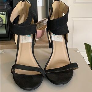 Boohoo Heels Black zip back 8.5